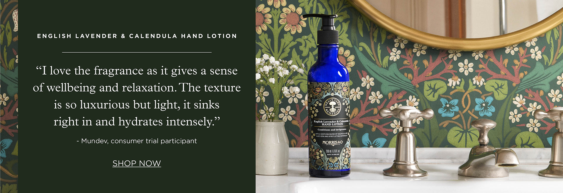 Morris and Co English Organic Lavender and Calendula Hand Lotion by Neal's Yard Remedies