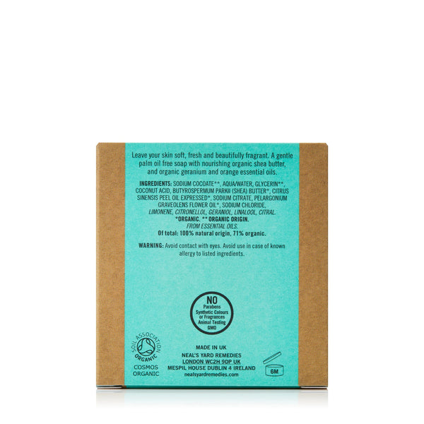 Neal's Yard Remedies Geranium and Orange Soap 100g