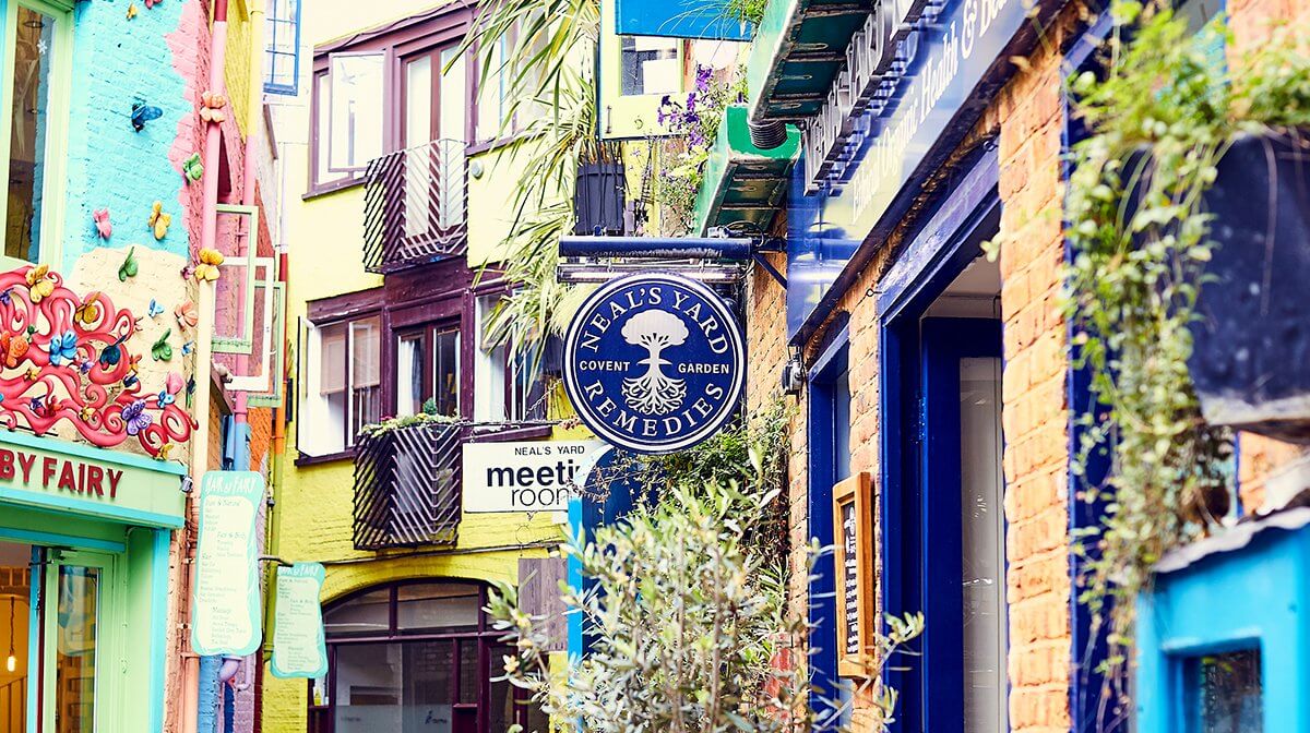 Photo outside Neal's Yard Remedies store in Covent Garden, UK