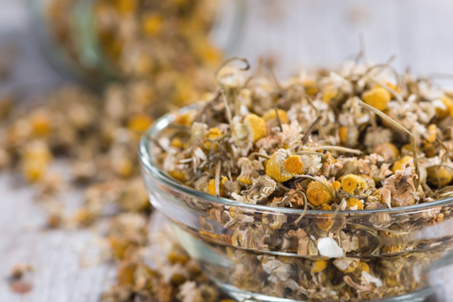 Dried Herbs ready for a tea