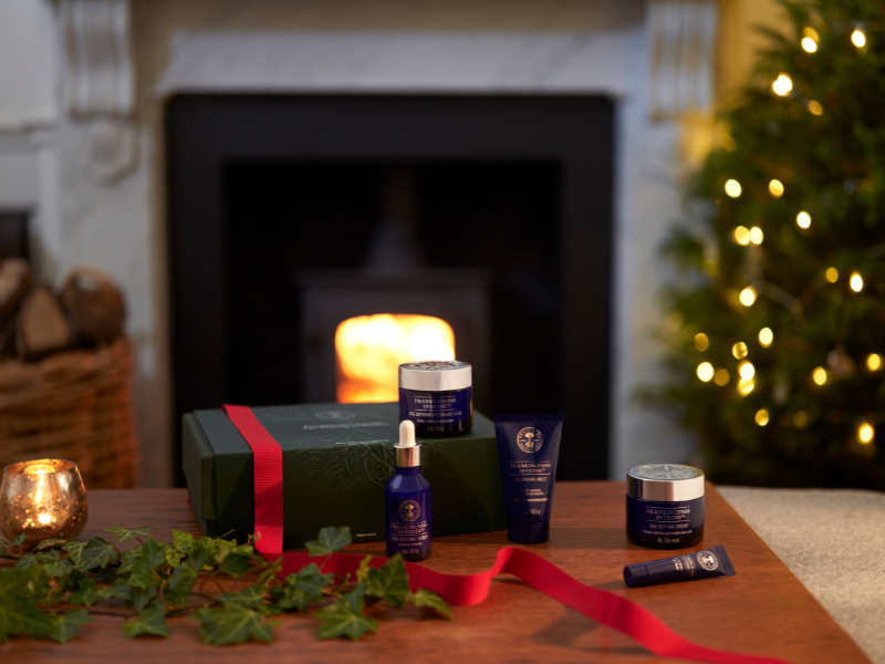 Christmas Gifts by a Christmas Tree