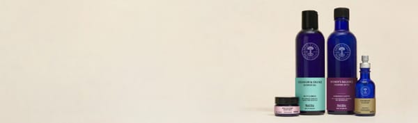 Set of skincare products on a beige background