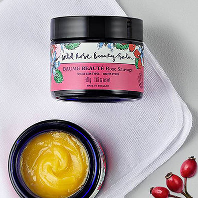 Picture of our best selling organic 'one pot wonder' Wild Rose Beauty Balm - Neal's Yard Remedies