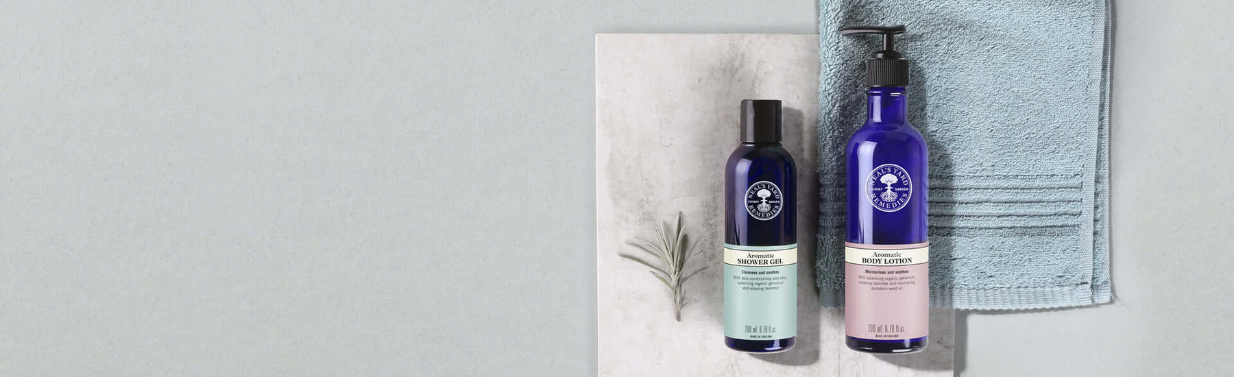 Picture of Aromatic Shower Gel and Body Lotion by Neal's Yard Remedies