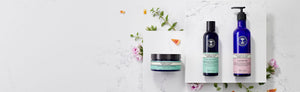 Picture of a selection of bath and body care products by Neal's Yard Remedies