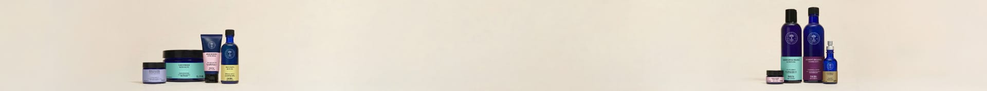 Set of skincare products on a beige background