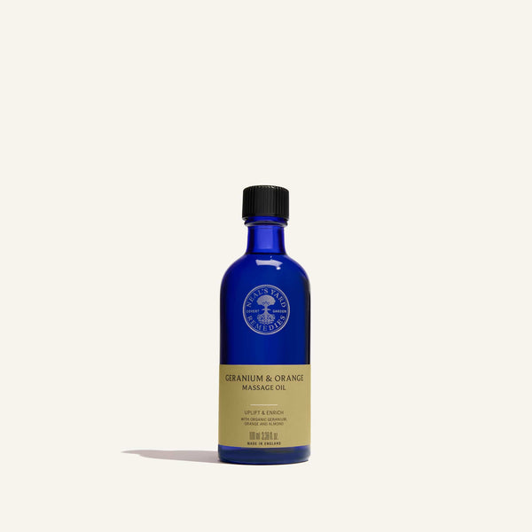 Neal's Yard Remedies Aromatherapy Geranium & Orange Massage Oil 100ml
