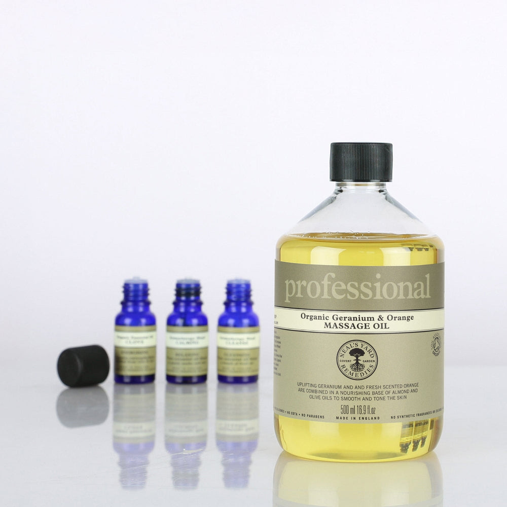 Neal's Yard Remedies Aromatherapy Professional Range Organic Geranium & Orange Massage Oil 500ml