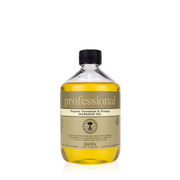 Neal's Yard Remedies Aromatherapy Professional Range Organic Geranium & Orange Massage Oil 500ml