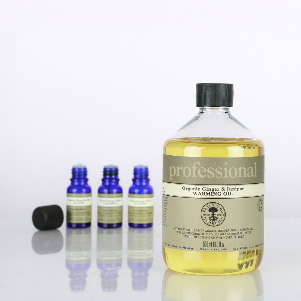 Neal's Yard Remedies Aromatherapy Professional Range Organic Ginger & Juniper Warming Oil 500ml