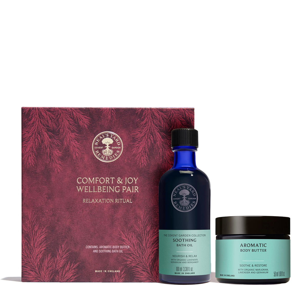 Neal's Yard Remedies Christmas Gifts Comfort & Joy Wellbeing Pair