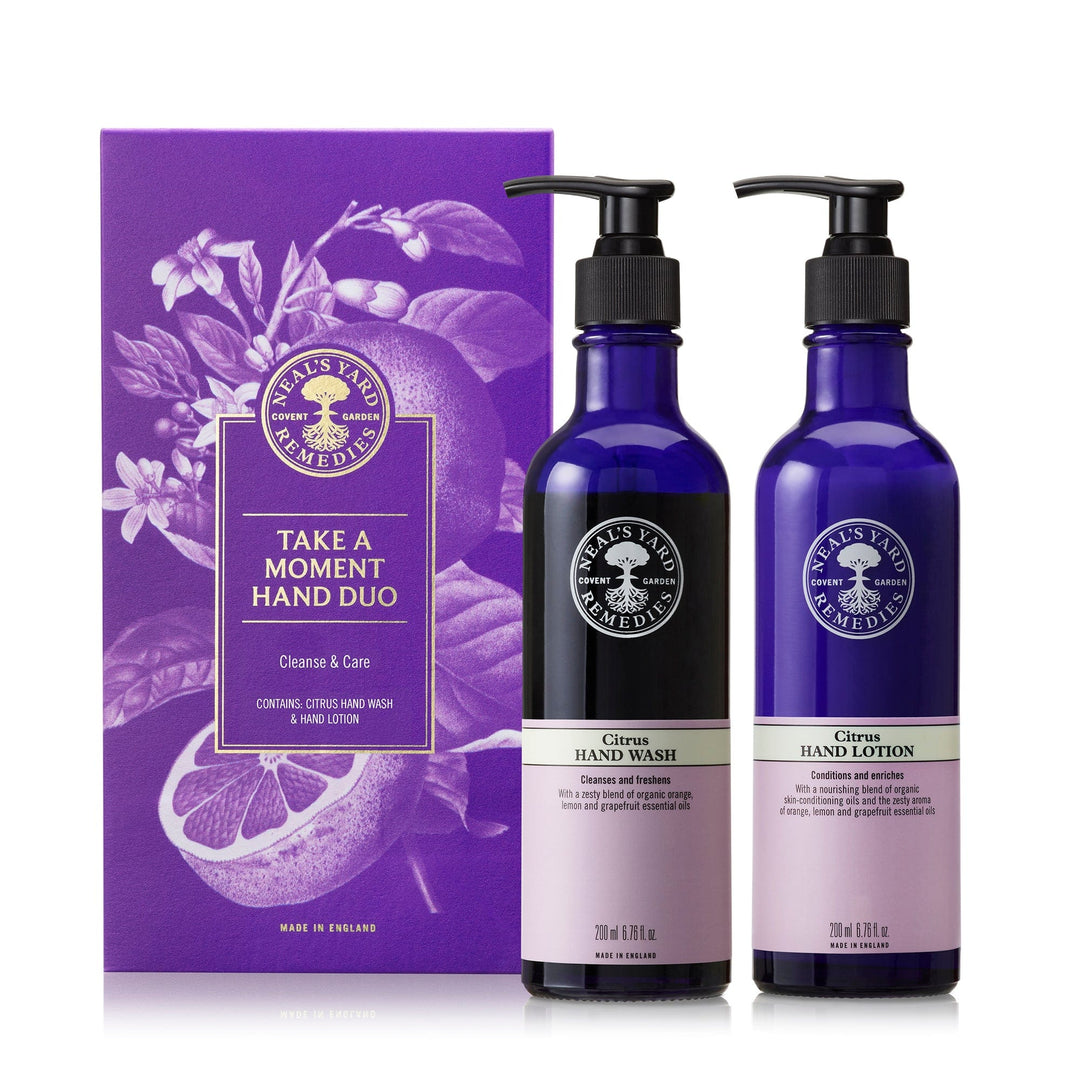 Neal's Yard Remedies Christmas Gifts Take a Moment Hand Duo | Citrus