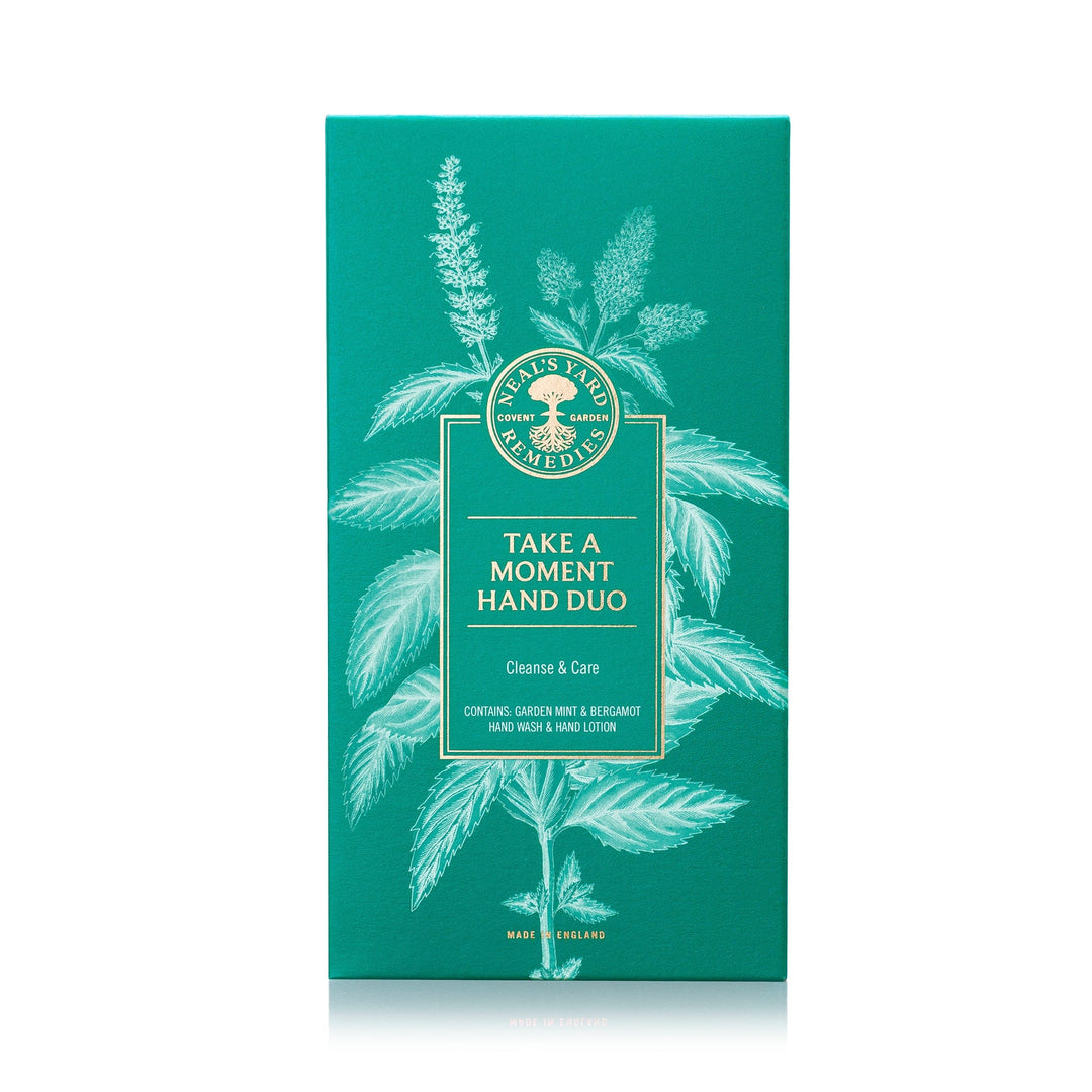 Neal's Yard Remedies Christmas Gifts Take A Moment Hand Duo | Garden Mint & Bergamot