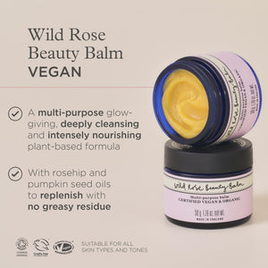 Neal's Yard Remedies Skincare Wild Rose Beauty Balm VEGAN Jar 15g COSORG