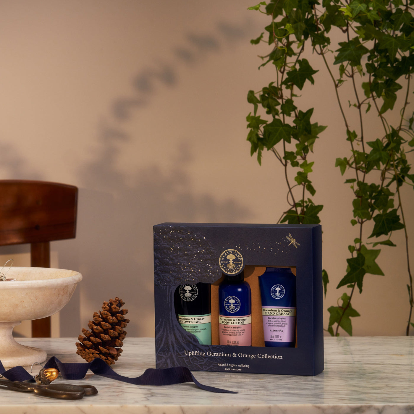 Neal's Yard Remedies Uplifting Geranium & Orange Collection