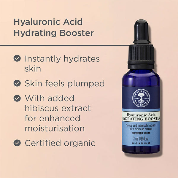 Hyaluronic Acid Hydrating Booster Graphic | Neal's Yard Remedies