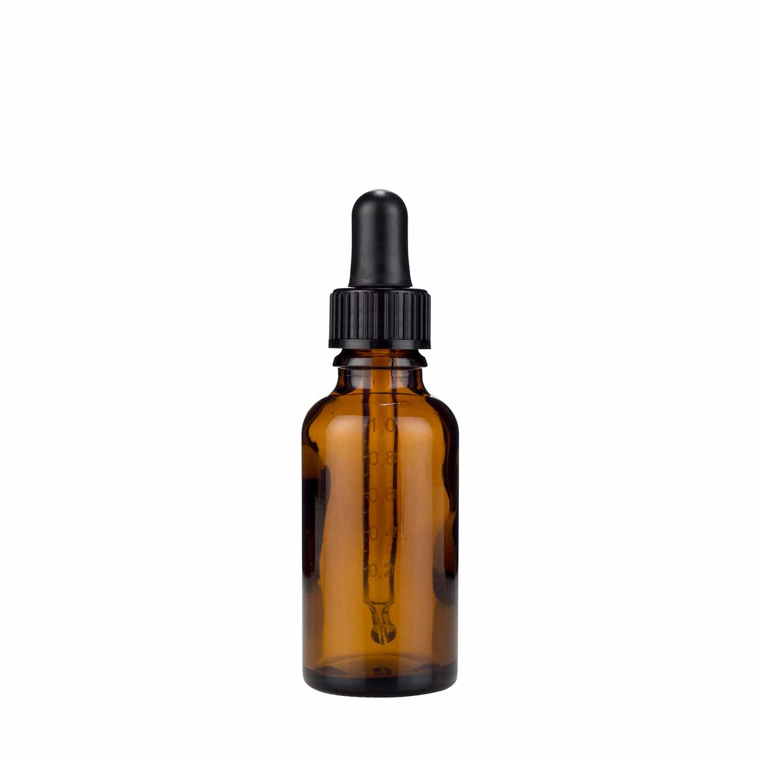 Neal's Yard Remedies Amber Glass Bottle 30ml (Includes Dropper)