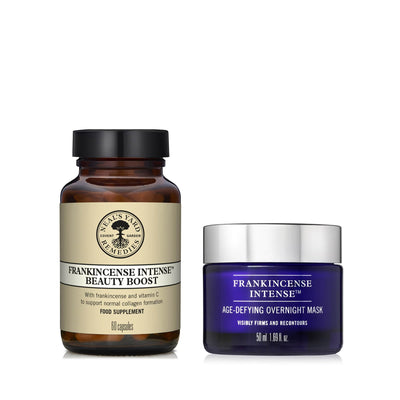 Neal's Yard Remedies Bundles Frankincense Intense™ Age-Defying Overnight Mask + Beauty Boost Supplement