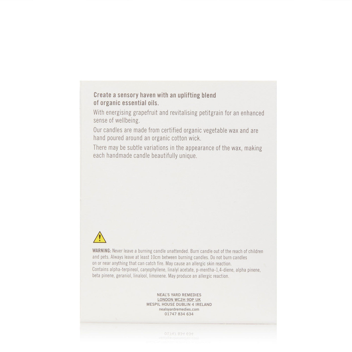 Neal's Yard Remedies Organic Aromatherapy Candle - Uplifting 190g