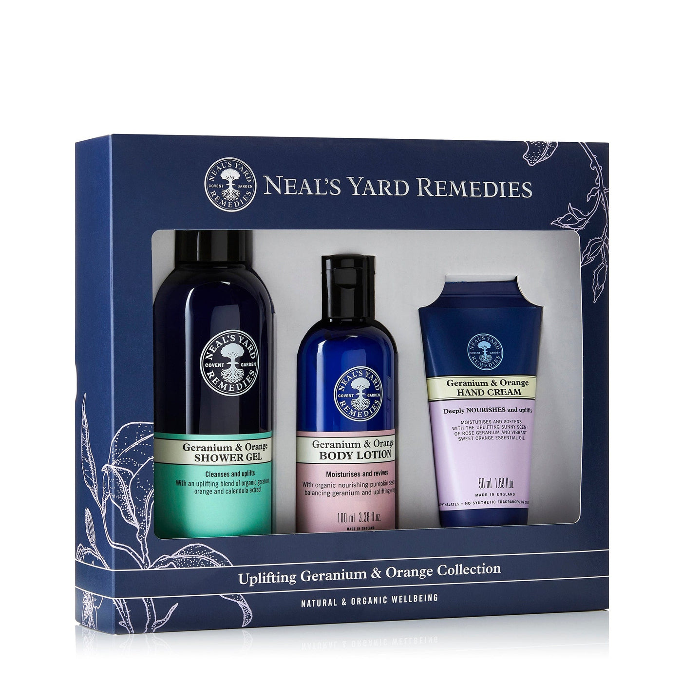 Neal's Yard Remedies Uplifting Geranium & Orange Collection