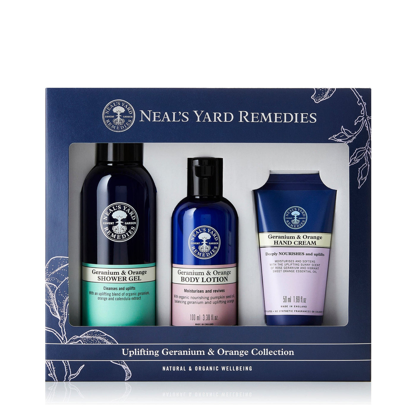 Neal's Yard Remedies Uplifting Geranium & Orange Collection