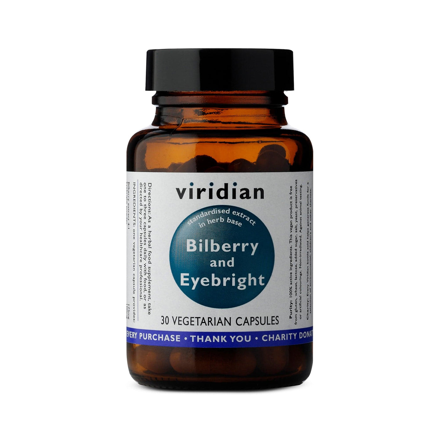 Neal's Yard Remedies Viridian Bilberry and Eyebright Extract - 30 Capsules