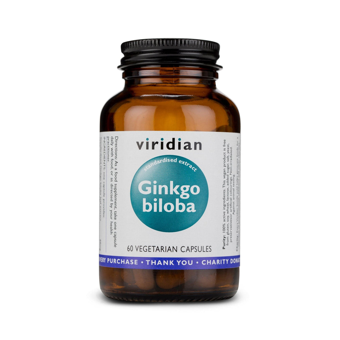 Neal's Yard Remedies Viridian Ginkgo Biloba Extract - 60 Capsules