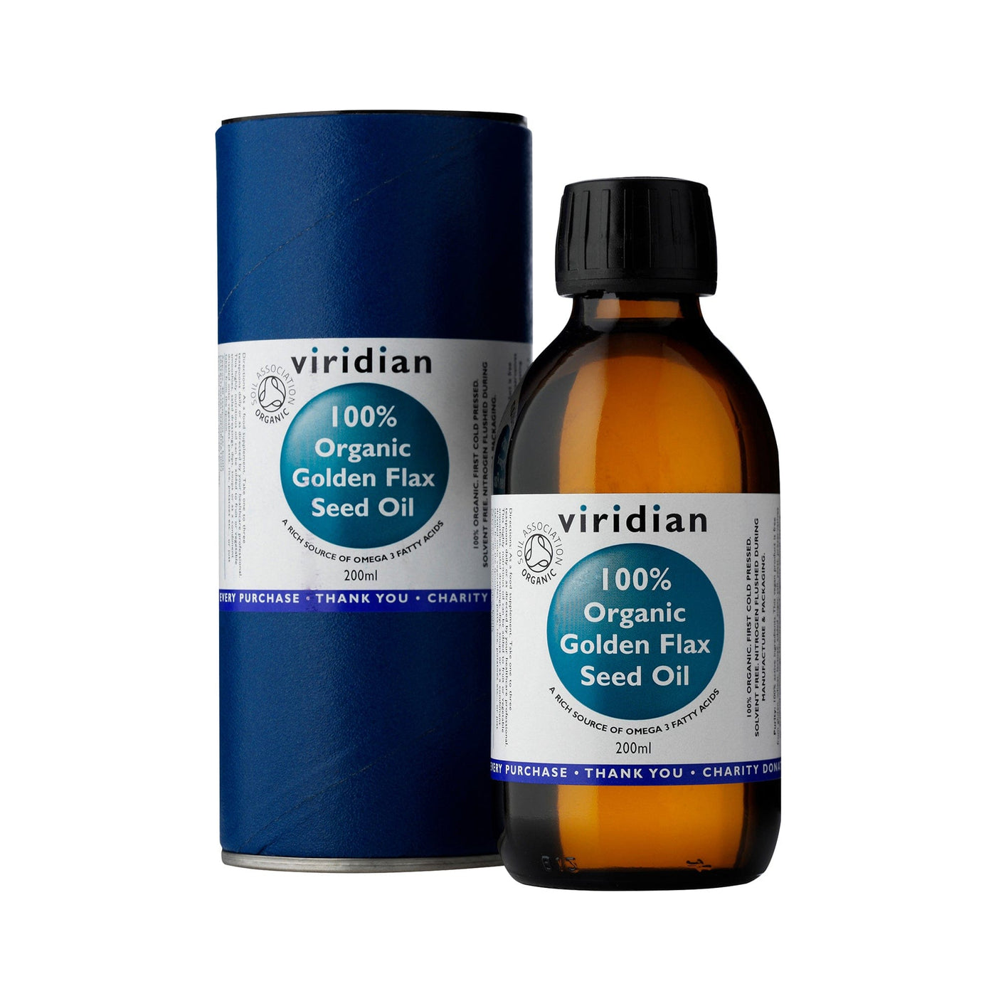 Neal's Yard Remedies Viridian Organic Golden Flaxseed Oil 100pc 200ml