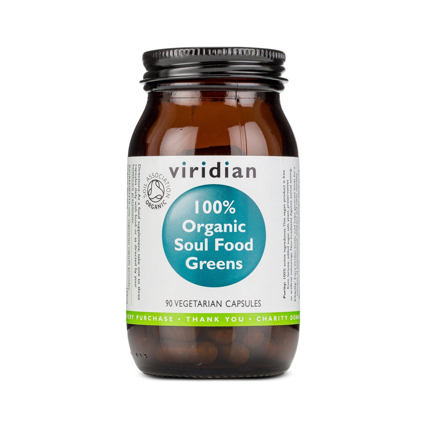Neal's Yard Remedies Viridian Organic Soul Food Greens Veg Caps - 90 Capsules