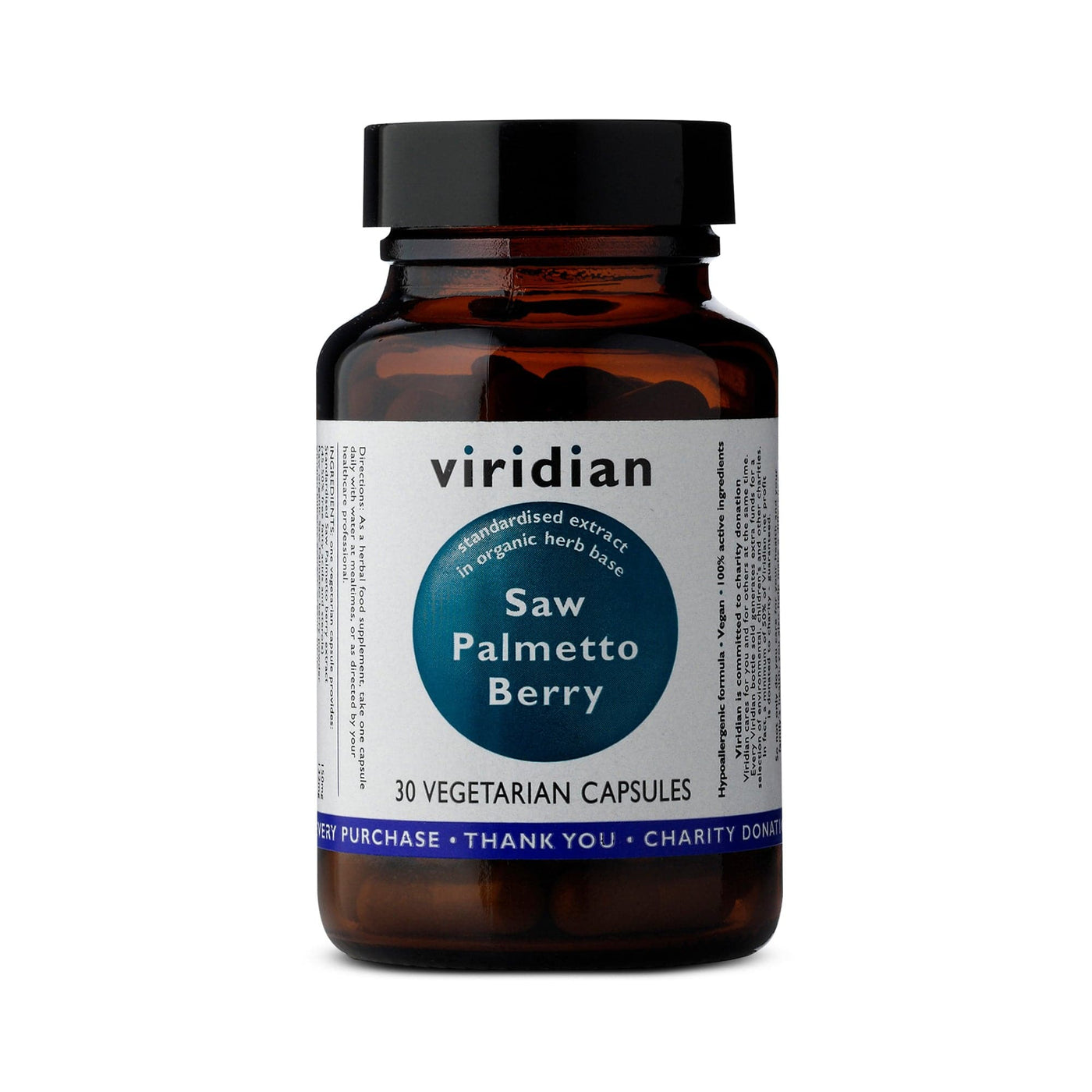 Neal's Yard Remedies Viridian Saw Palmetto Berry Extract Veg Caps - 30 Capsules